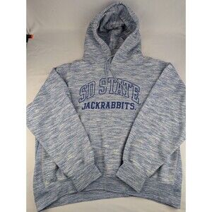 Men's XXL Pro Weave South Dakota State Jackrabbits SDSU Hooded Sweater Blue 2XL